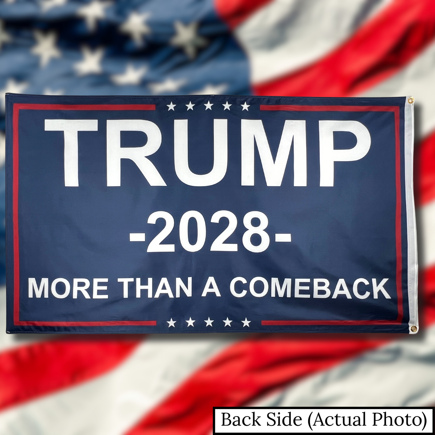 More Than A Comeback - Trump 2028 Campaign Flag - 3x5ft - Blue